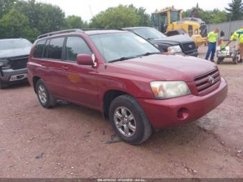  Salvage Toyota Highlander