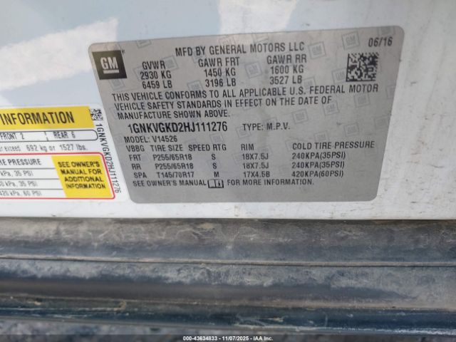 Chevrolet Traverse 1lt Image 14